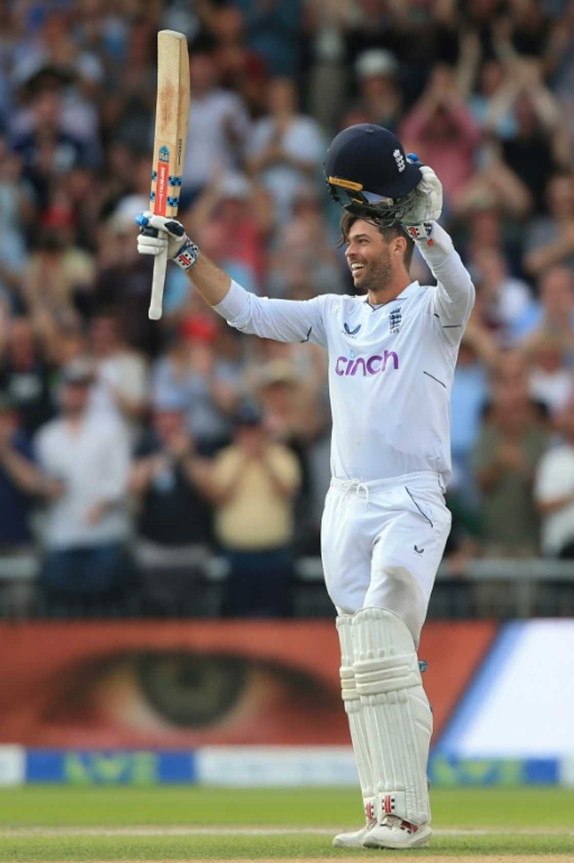 First home Test hundred - England's Ben Foakes celebrates his century against South Africa at Old Trafford First home Test hundred - England's Ben Foakes celebrates his century against South Africa at Old Trafford