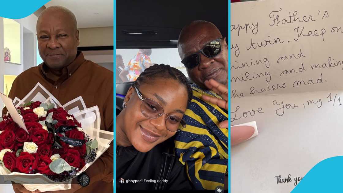 Farida Mahama, John Mahama, Father's Day, Ghana, Social media, John Mahama's kids Farida Mahama, John Mahama, Father's Day, Ghana, Social media, John Mahama's kids