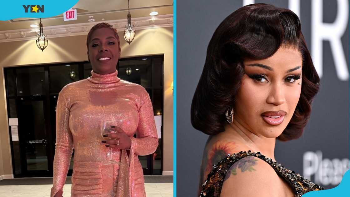 Tasha K (L) and Cardi B (R) Tasha K (L) and Cardi B (R)