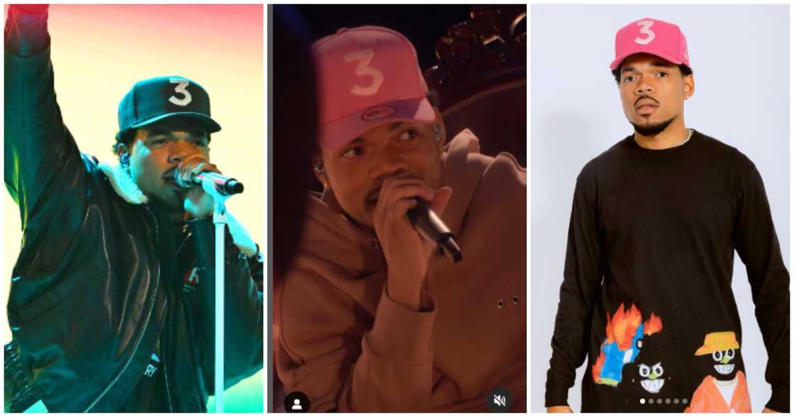 Chance the Rapper raps in Twi