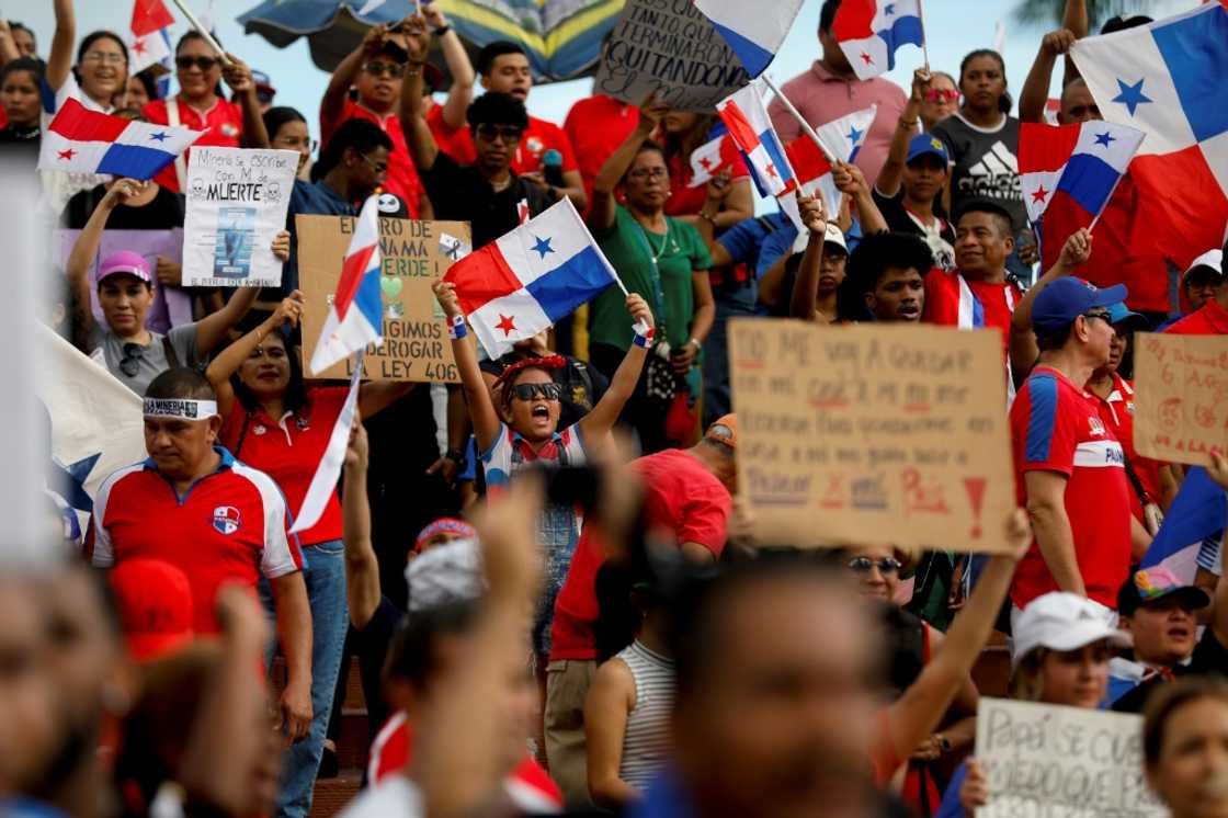 Protesters are concerned over the potential environmental impacts of Central America's largest open pit copper mine, as well as other terms of the deal Protesters are concerned over the potential environmental impacts of Central America's largest open pit copper mine, as well as other terms of the deal