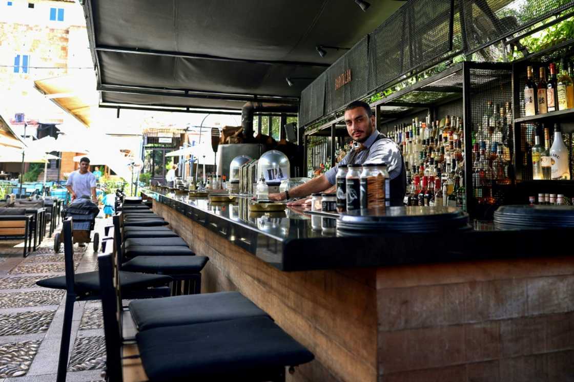 A bartender lamented that business has dropped from 40-50 tables a day to 'seven at most' A bartender lamented that business has dropped from 40-50 tables a day to 'seven at most'