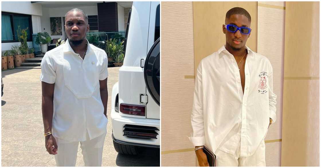 Despite's Son: Ernest Ofori Osei Rocks Stylish White Kaftan Amid Nana Ama McBrown And UTV Brouhaha Despite's Son: Ernest Ofori Osei Rocks Stylish White Kaftan Amid Nana Ama McBrown And UTV Brouhaha