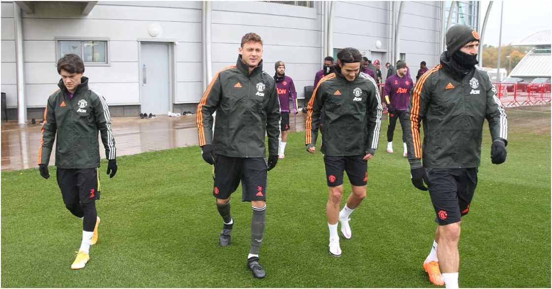 A file photo of Man United players. Photo: Twitter/ManUtd. A file photo of Man United players. Photo: Twitter/ManUtd.