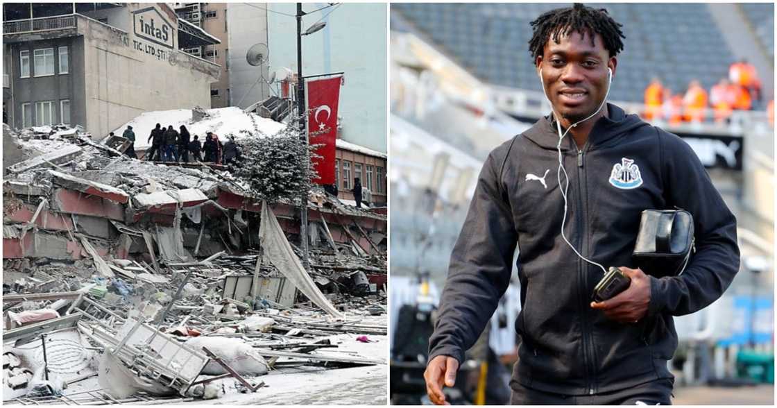 Christian Atsu has been trapped under the rubble after the Turkey earthquake. Christian Atsu has been trapped under the rubble after the Turkey earthquake.