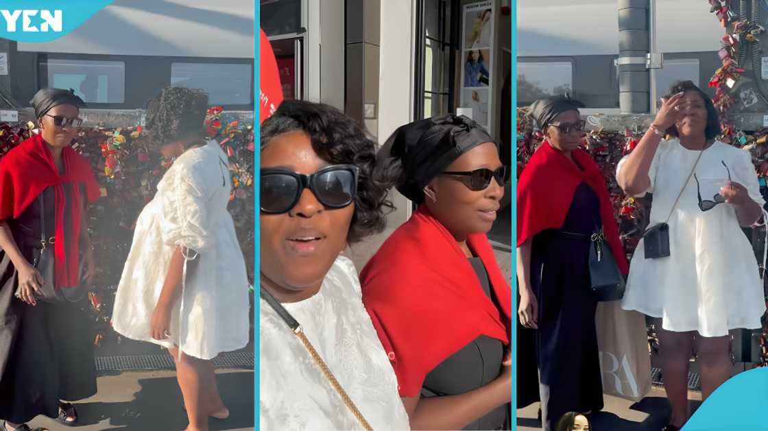 Akosua Serwaa birthday, highlife legend Daddy Lumba, Cologne Germany, Adwoa Saah, Hohenzollern Bridge, love-lock fence, travel vlog Instagram, Ghanaian highlife music