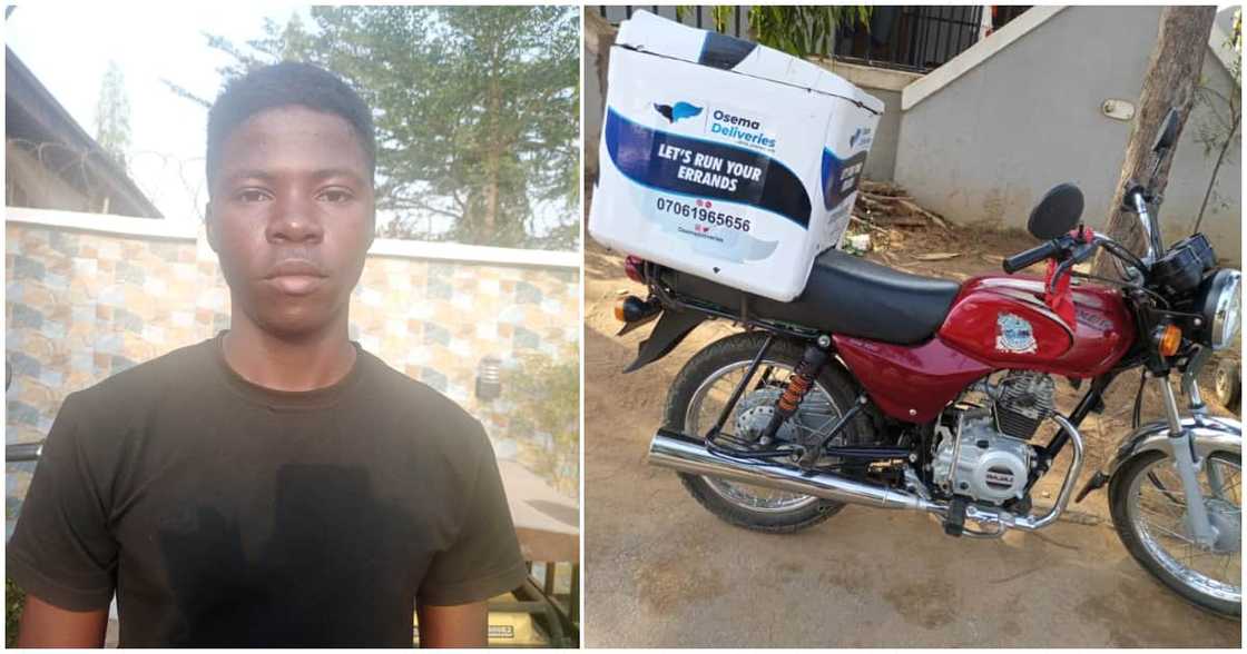 Delivery man runs away with customer's food and boss' bike on first day of resuming work Delivery man runs away with customer's food and boss' bike on first day of resuming work