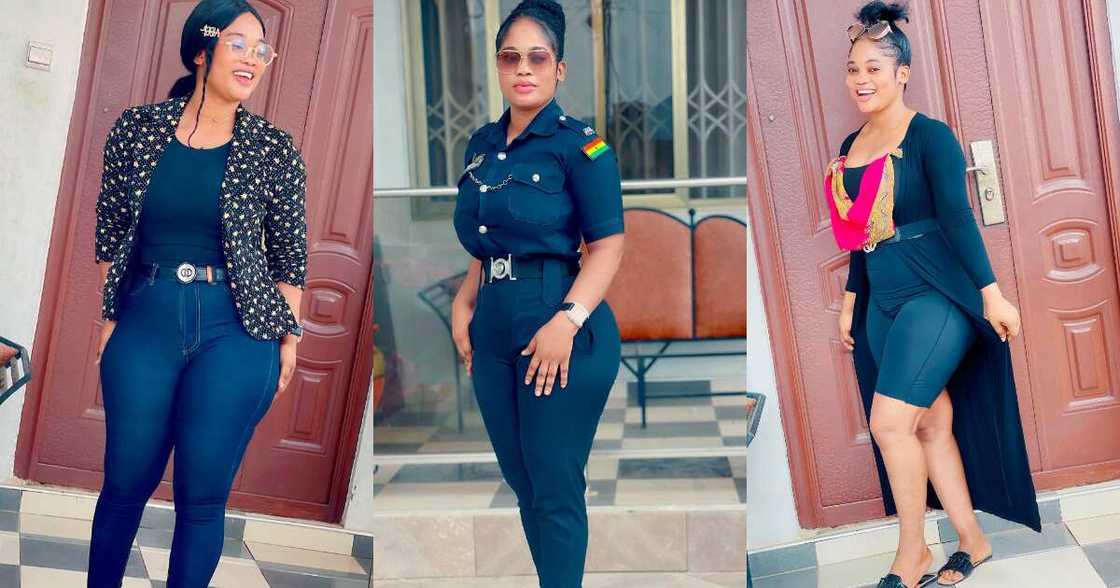 Akosua Vee: 12 photos that explain why she is the most beautiful Police officer in Ghana Akosua Vee: 12 photos that explain why she is the most beautiful Police officer in Ghana