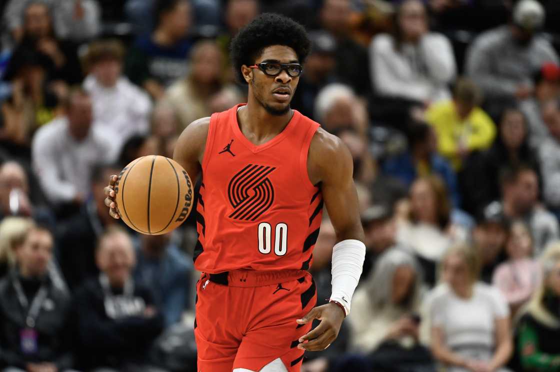 Scoot Henderson of the Portland Trail Blazers in action Scoot Henderson of the Portland Trail Blazers in action