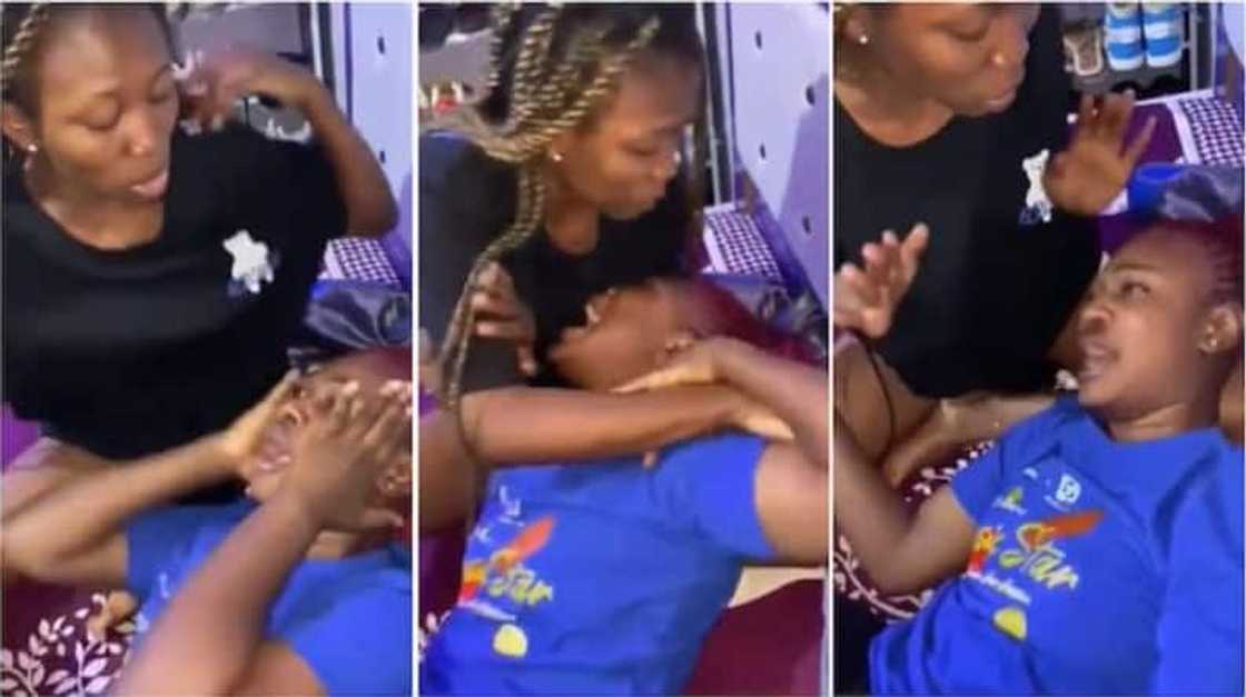 She could not stop crying. She could not stop crying.