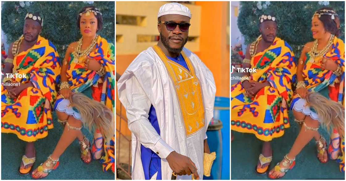 Ras Nene Slays in Kente Cloth With Pretty Lady