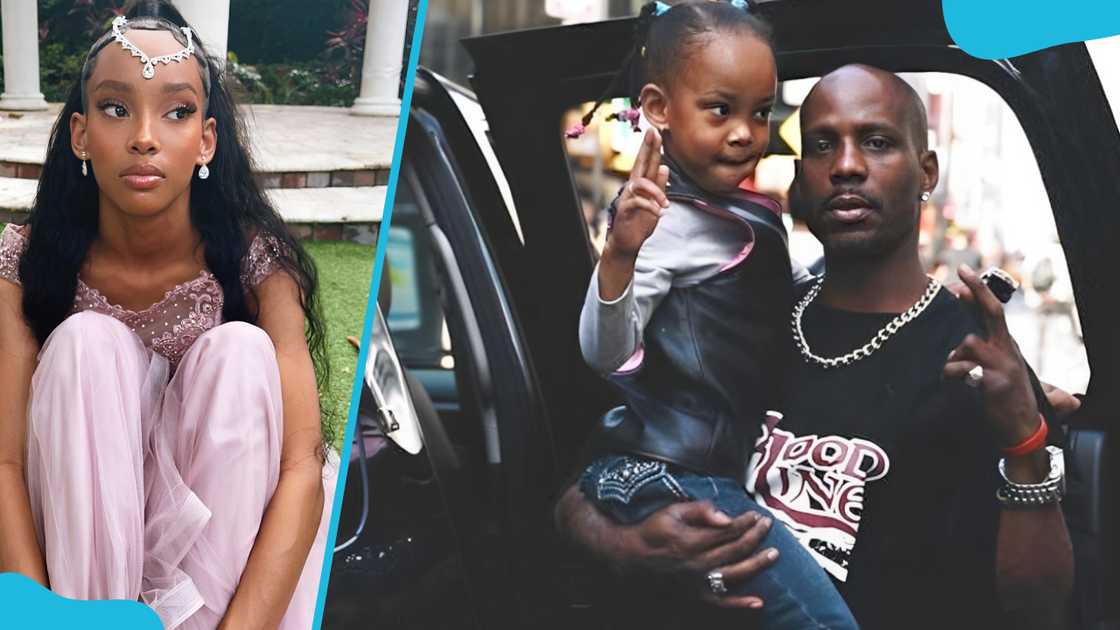 Z'riyah Simmons poses in a tiara (L) and with his father in a tbt snap (R). Z'riyah Simmons poses in a tiara (L) and with his father in a tbt snap (R).