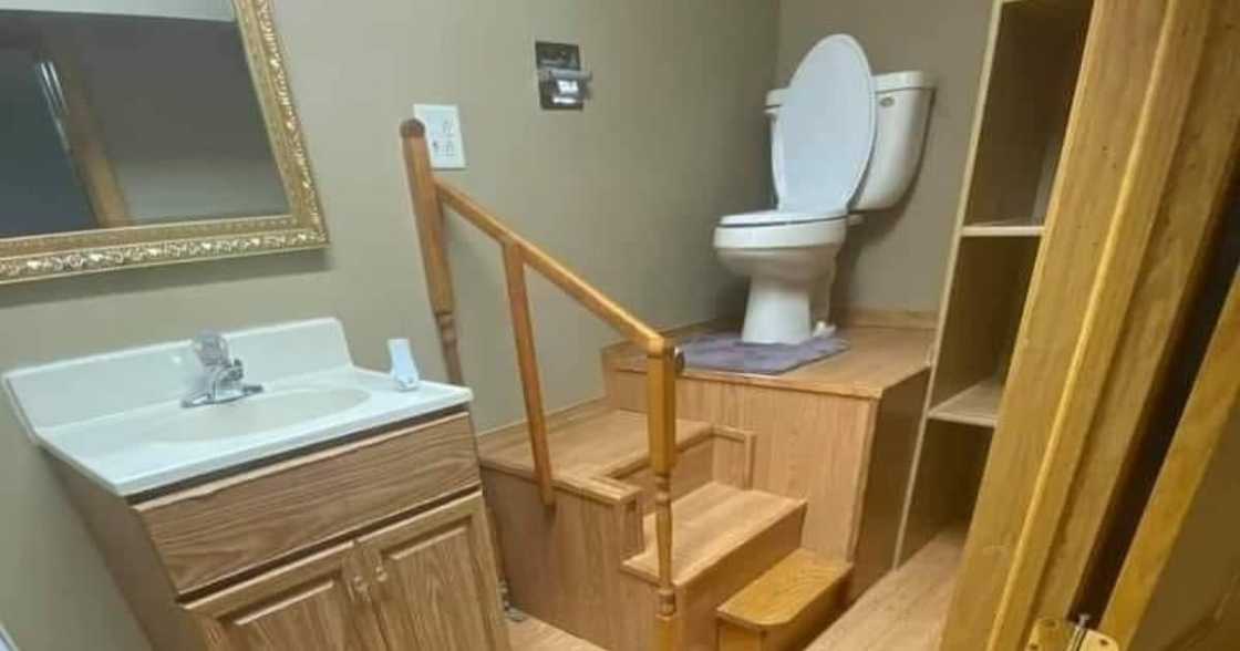 It's a no from us: Mzansi reacts to pic of bizarre bathroom design It's a no from us: Mzansi reacts to pic of bizarre bathroom design