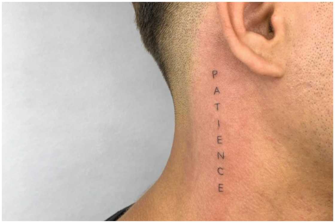 Neck tattoos for men