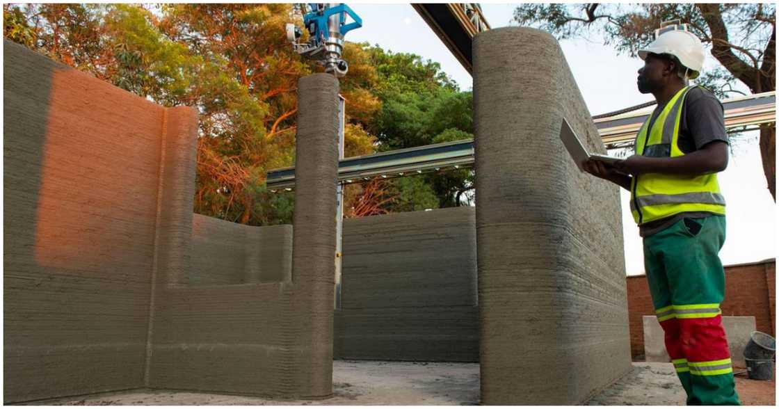 A 3D-Printed House Under Construction in Malawi