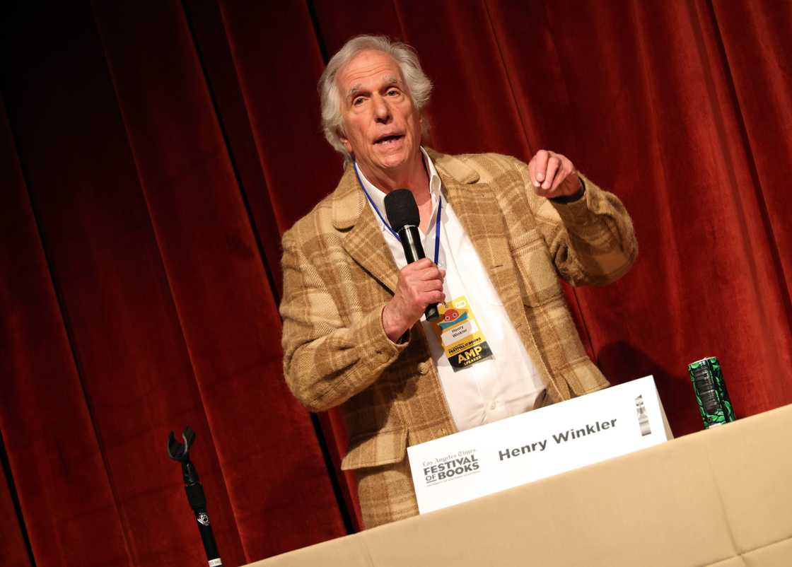 Henry Winkler attends the 2024 Los Angeles Times Festival of Books. Henry Winkler attends the 2024 Los Angeles Times Festival of Books.