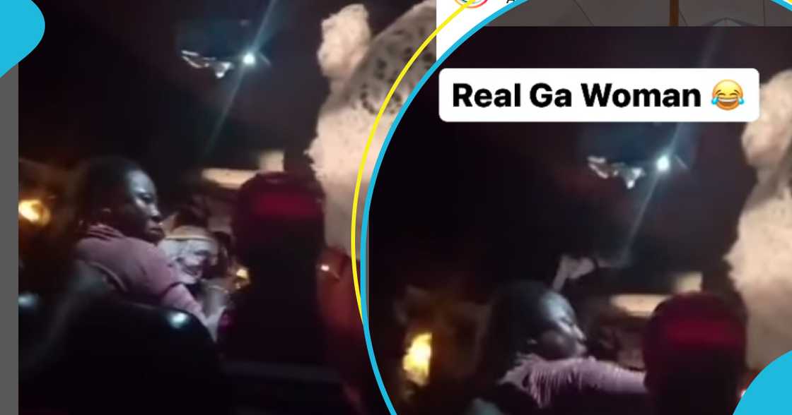 Ghanaian woman in trotro Ghanaian woman in trotro