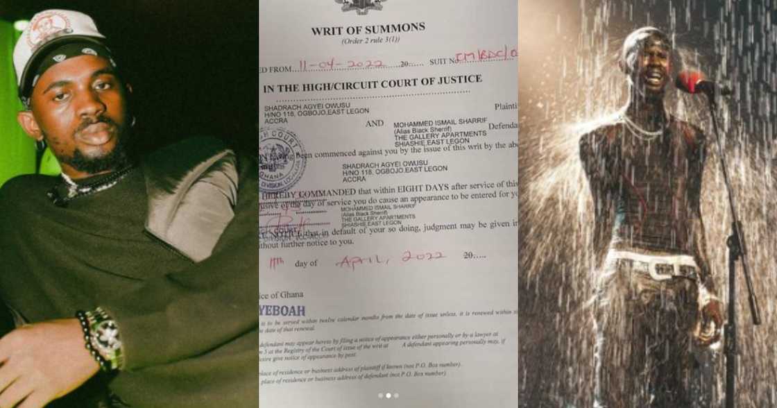 Black Sherif's Managers Drags Him To Court; Set to Lose Everything He Has Worked For Black Sherif's Managers Drags Him To Court; Set to Lose Everything He Has Worked For