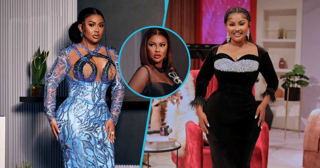 Ghanaian actress Nana Ama McBrown looks sporty in a two-piece outfit on Onua Showtime. Ghanaian actress Nana Ama McBrown looks sporty in a two-piece outfit on Onua Showtime.