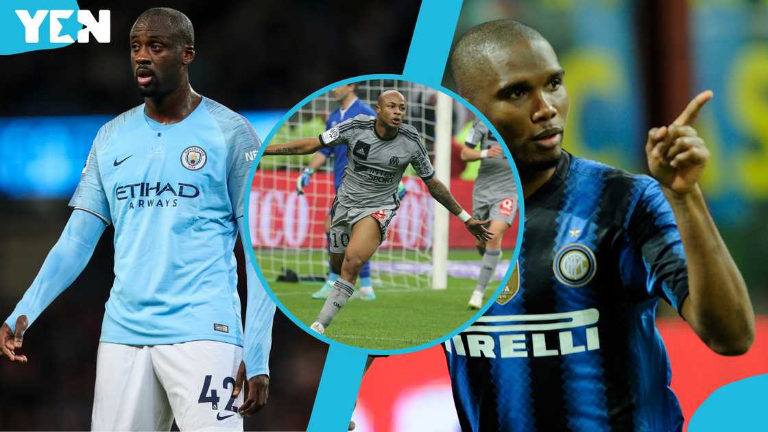Andre Ayew, Yaya Toure, Samuel Eto'o Andre Ayew, Yaya Toure, Samuel Eto'o