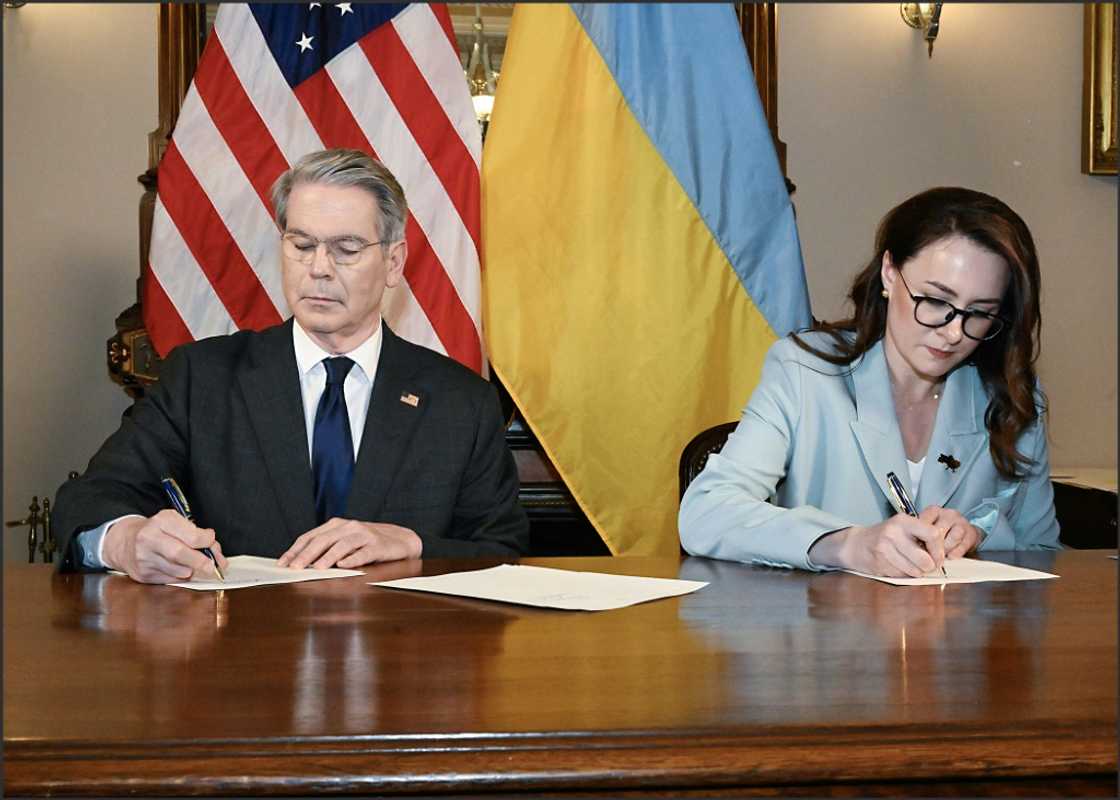 US Treasury Secretary Scott Bessent and Ukraine's Economy Minister and future prime minister Yulia Svyrydenko sign a key minerals deal US Treasury Secretary Scott Bessent and Ukraine's Economy Minister and future prime minister Yulia Svyrydenko sign a key minerals deal