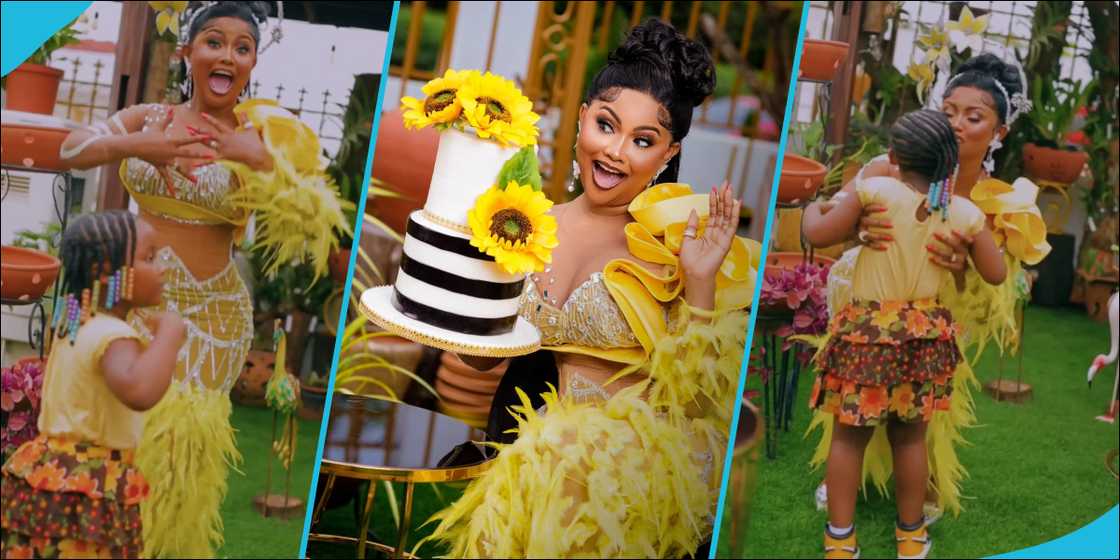 Nana Ama McBrown and her daughter Baby Maxin dance Nana Ama McBrown and her daughter Baby Maxin dance