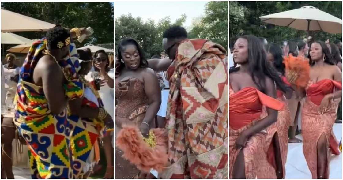 Young Ghanaian couple hold colourful wedding in UK Young Ghanaian couple hold colourful wedding in UK