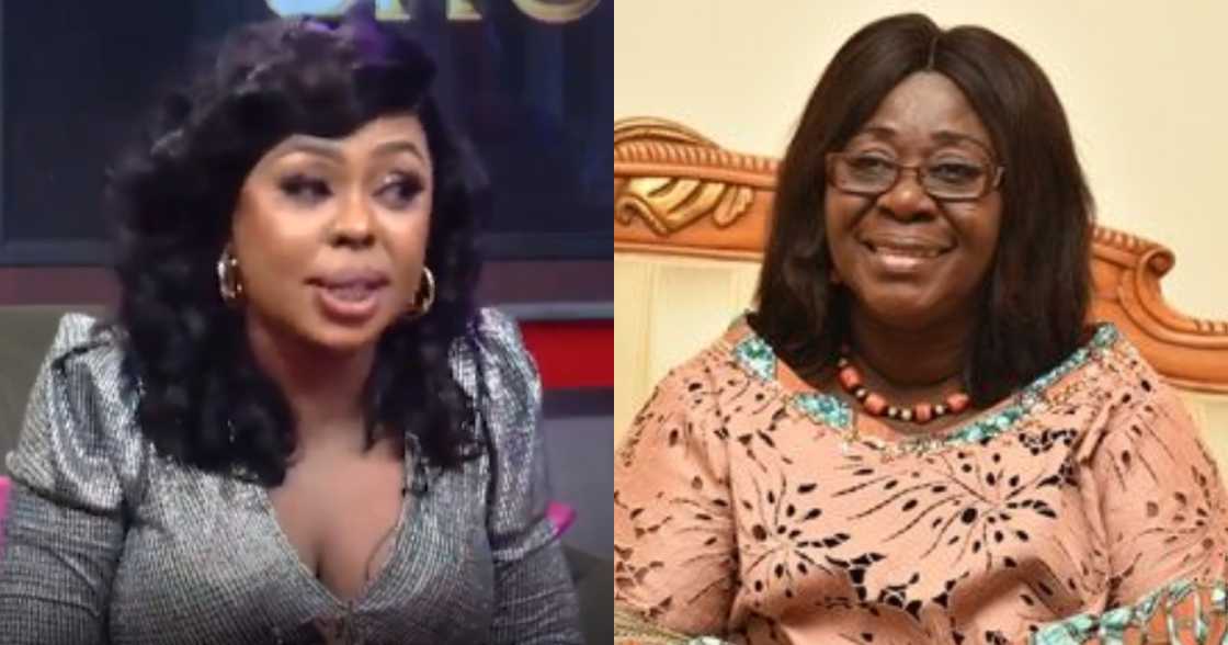 Afia Schwarzenegger (L), Akosua Frema Osei-Opare (R)