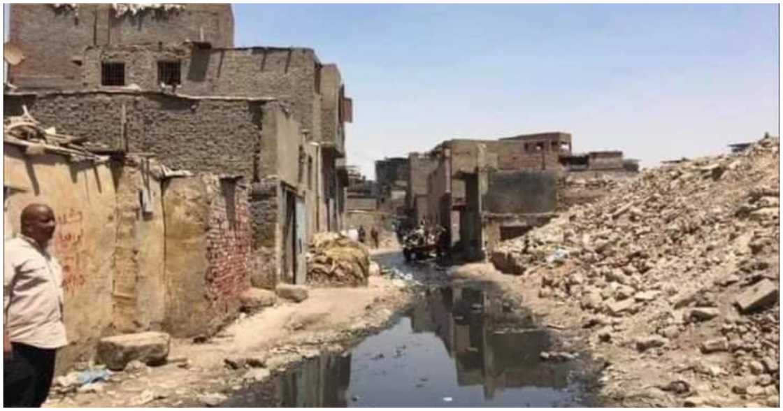 A slum in Egypt A slum in Egypt