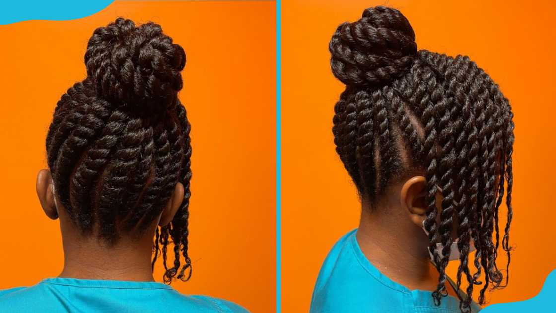 Flat twisted updo Flat twisted updo