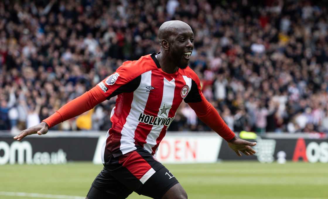 Brentford, Yoane Wissa, Premier League, Manchester United FC, Gtech Community Stadium Brentford, Yoane Wissa, Premier League, Manchester United FC, Gtech Community Stadium