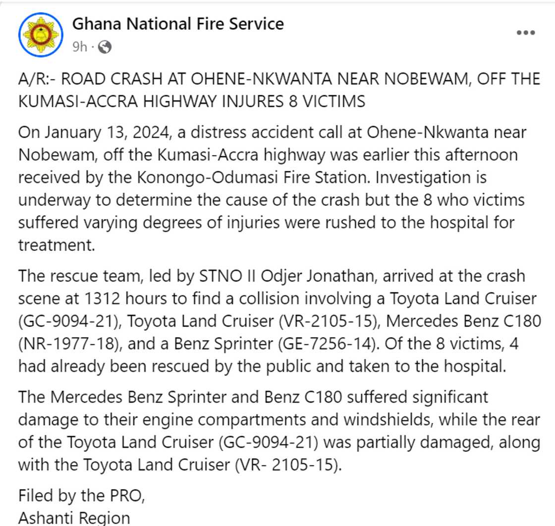 Statement by Ghana National Fire Service. Statement by Ghana National Fire Service.