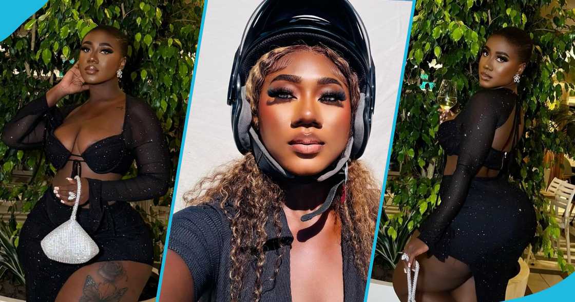 Hajia Bintu rocks cleavage-bearing top and flaunts thighs in cut out skirt for dinner at a plush restaurant in Cape Town Hajia Bintu rocks cleavage-bearing top and flaunts thighs in cut out skirt for dinner at a plush restaurant in Cape Town