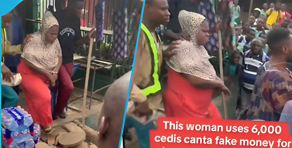 Ghanaian woman caught attempting to buy items with fake money Ghanaian woman caught attempting to buy items with fake money