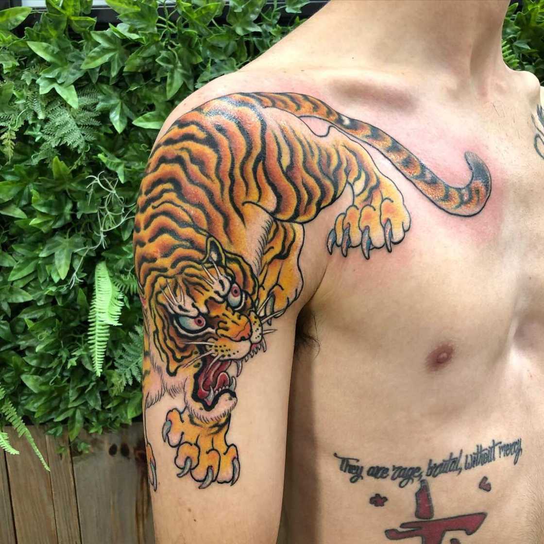 Japanese tiger tattoo Japanese tiger tattoo