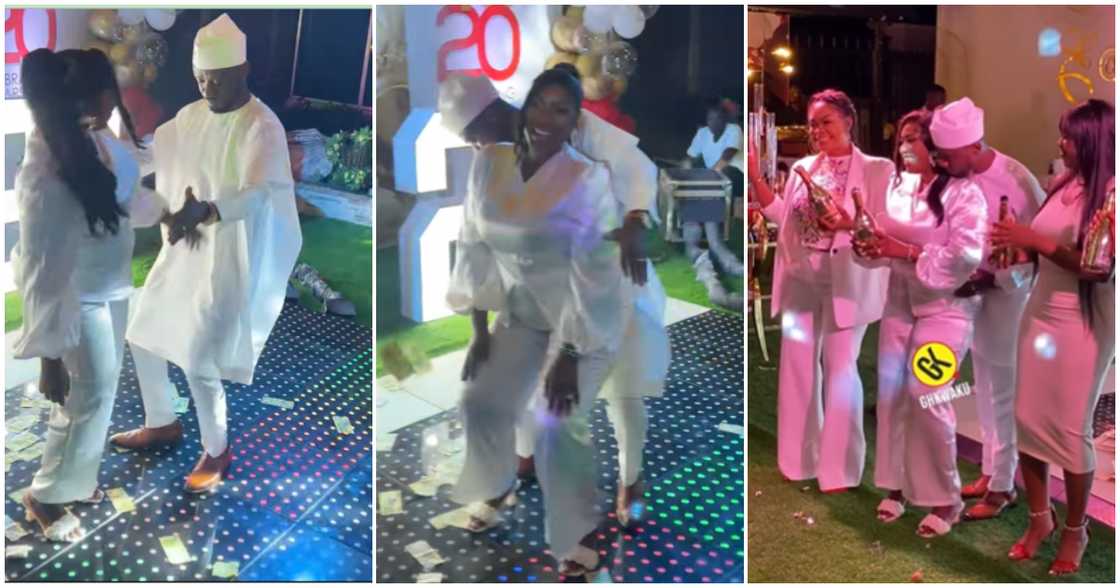 Nkonkonsa and his wife Victoria Lebene dancing Nkonkonsa and his wife Victoria Lebene dancing