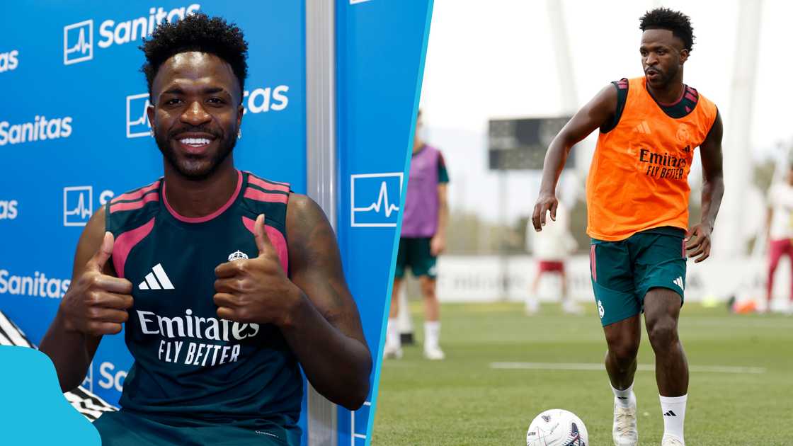 Vinicius Jr Returns to Real Madrid, Scores Sublime Training Goal Amid Arsenal Links