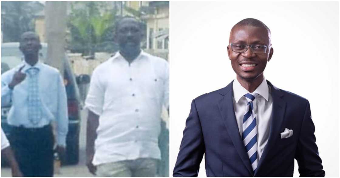 Mr Avle walking Mr Avle walking