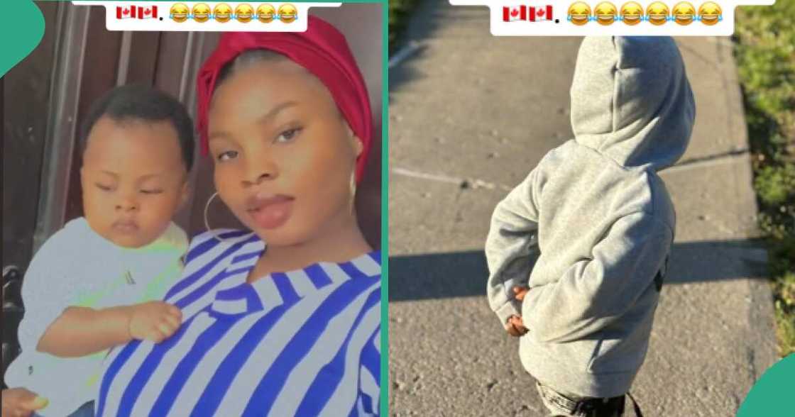 Video as Nigerian woman notices her little son's accent changed months after they moved to Canada Video as Nigerian woman notices her little son's accent changed months after they moved to Canada