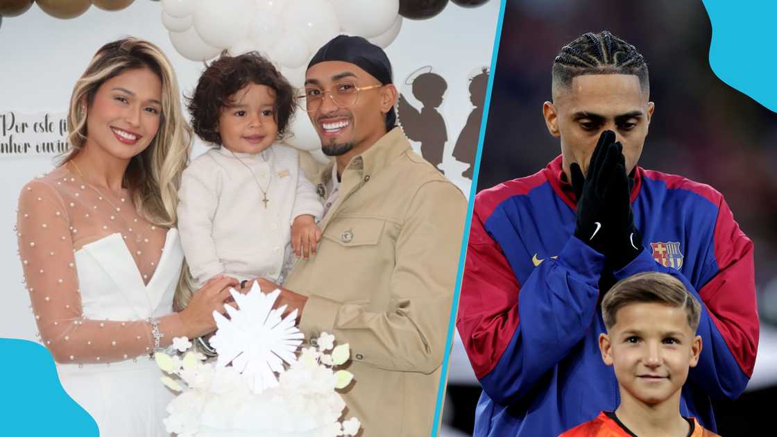 Raphinha’s wife, Natalia Rodrigues, revealed her husband's thoughtful gesture before Barcelona's Champions League match. Raphinha’s wife, Natalia Rodrigues, revealed her husband's thoughtful gesture before Barcelona's Champions League match.