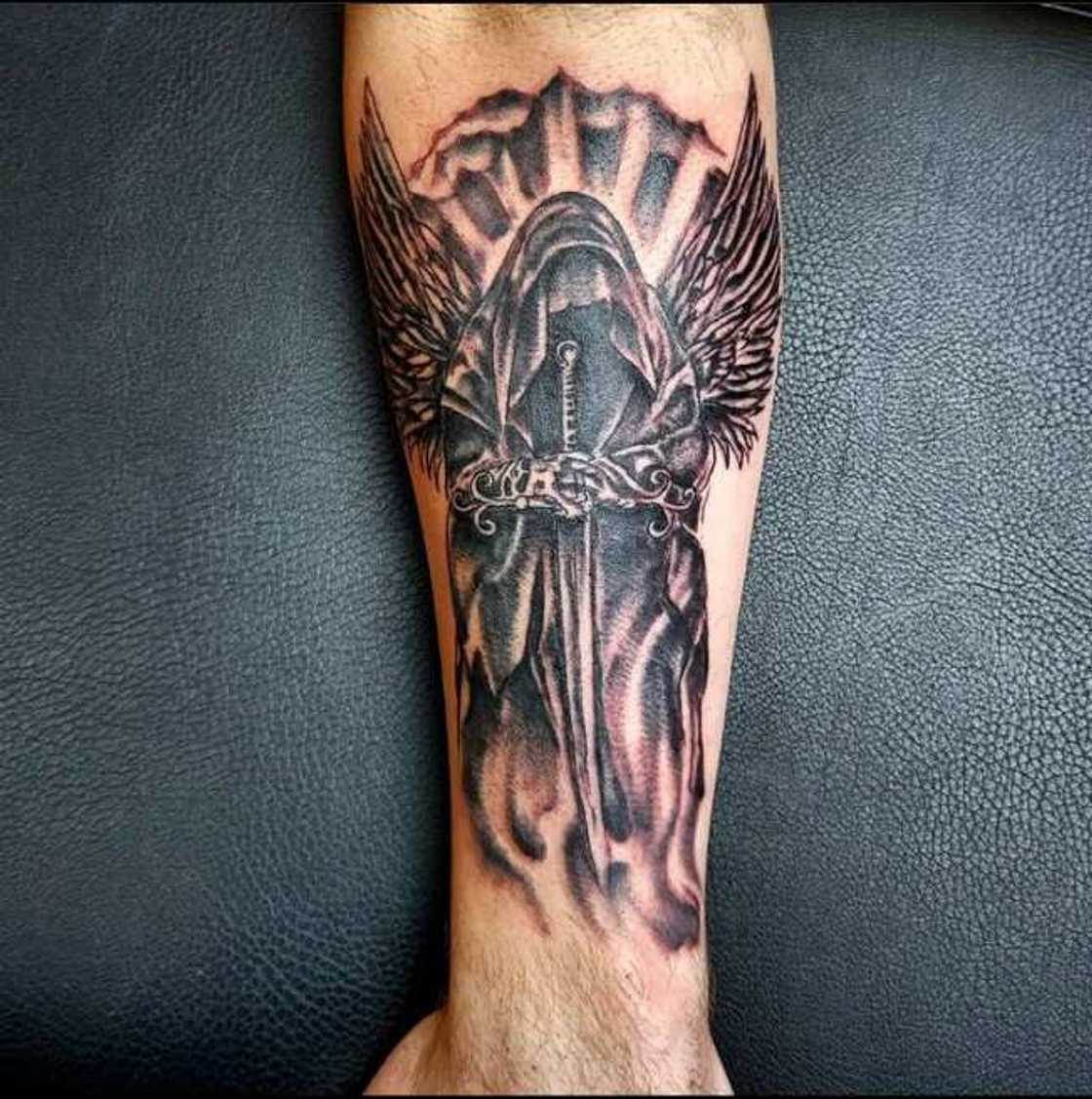 Guardian angel tattoo