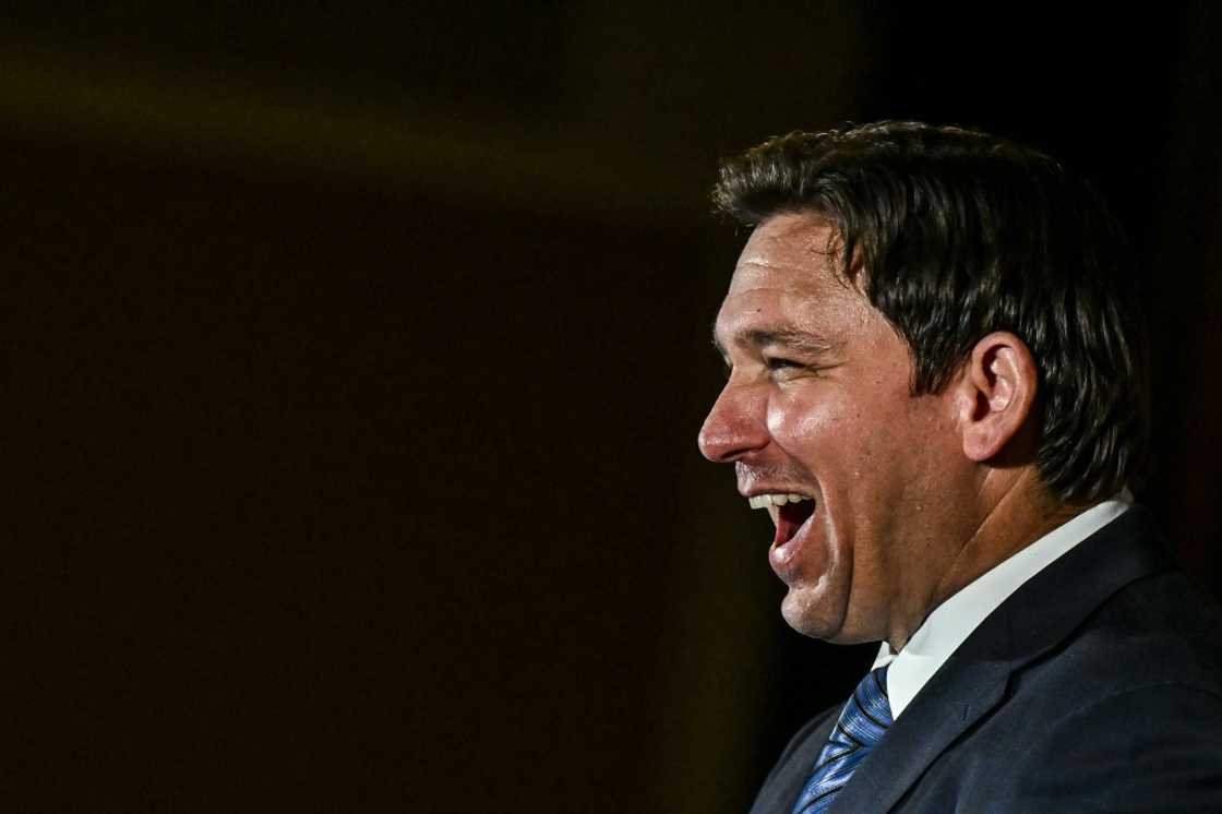 Governor Ron DeSantis, seen speaking in Hialeah, Florida, on August 23, 2022, does not want state pension funds to base investments on environmental and social concerns Governor Ron DeSantis, seen speaking in Hialeah, Florida, on August 23, 2022, does not want state pension funds to base investments on environmental and social concerns