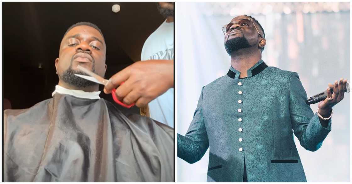 Sarkodie gets haircut