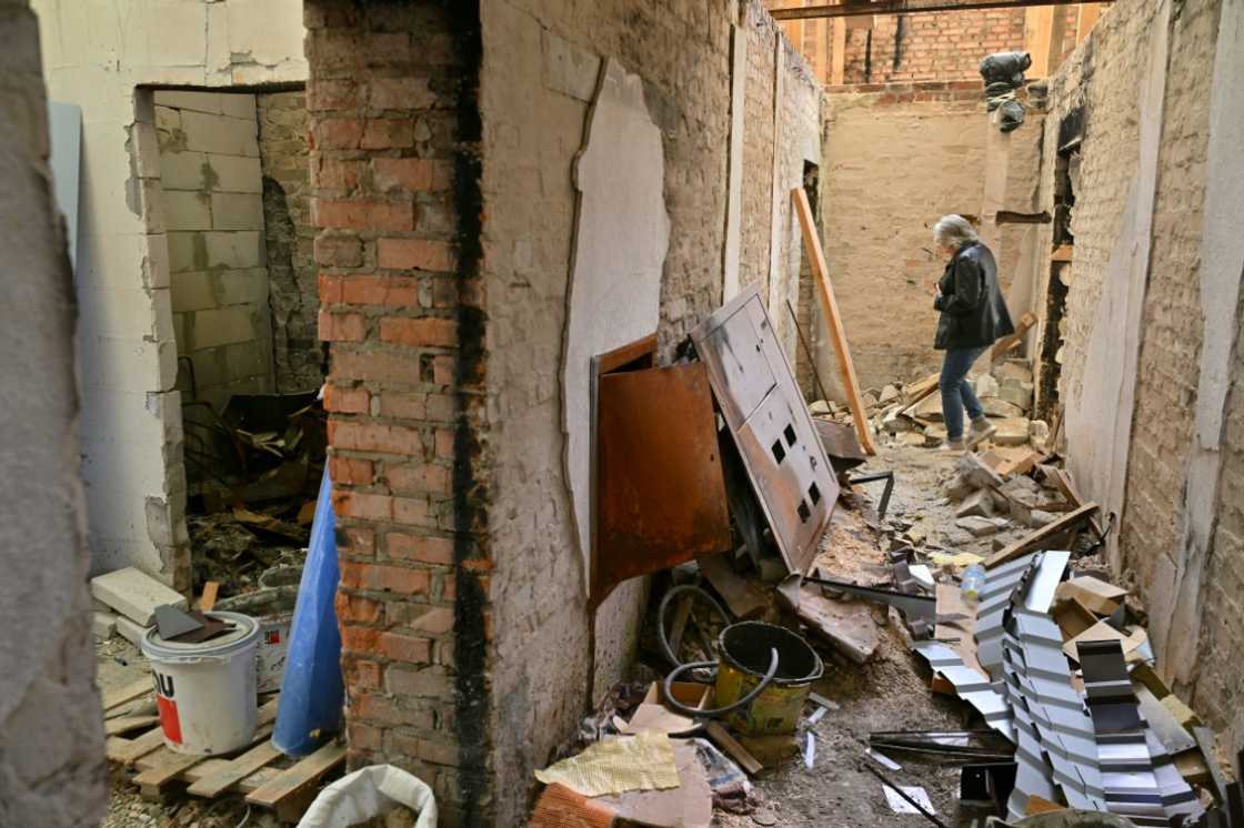 Irpin was targetting by Russian artillery in the first days of the invasion Irpin was targetting by Russian artillery in the first days of the invasion