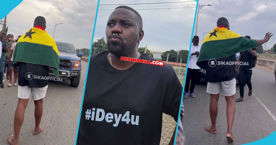 John Dumelo embarks on a walk from UG to Presec John Dumelo embarks on a walk from UG to Presec