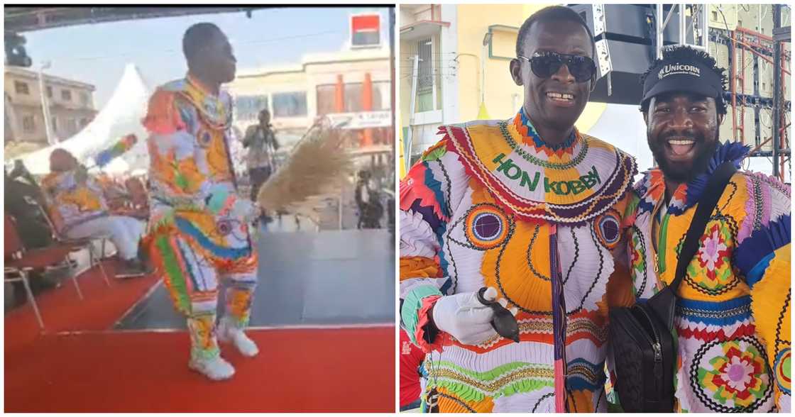 The Western Regional Minister, Kwabena Okyere-Darko Mensah displayed his amazing dance moves during the just-ended Takoradi Masquerade Carnival