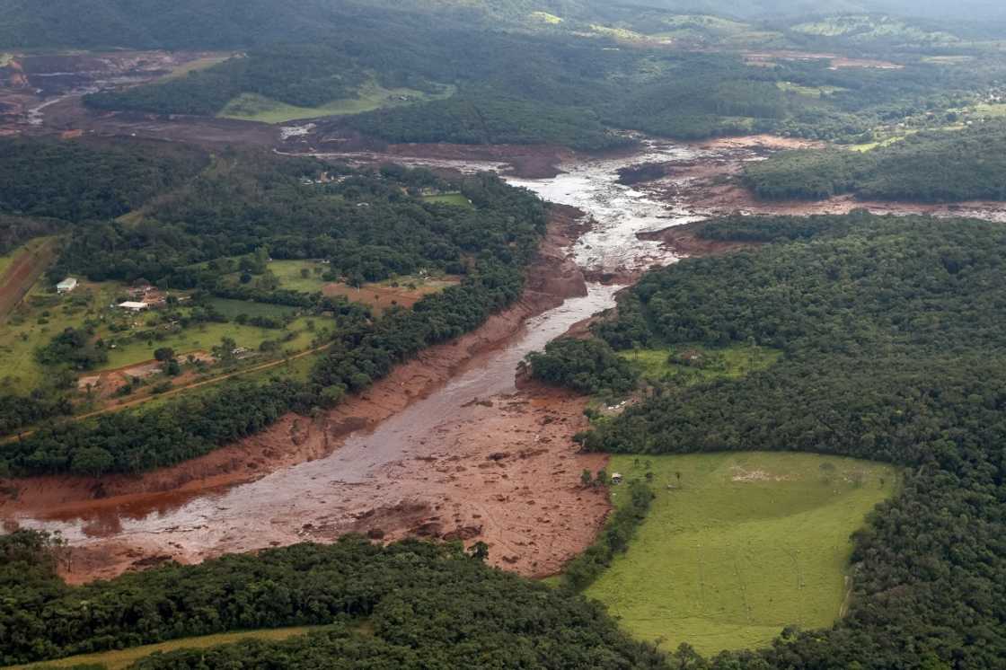 This 2019 handout picture from the Brazilian presidency shows the area hit by the spill