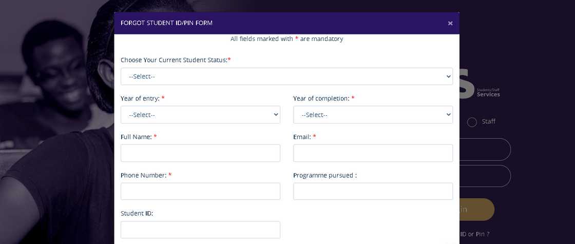 STS student portal