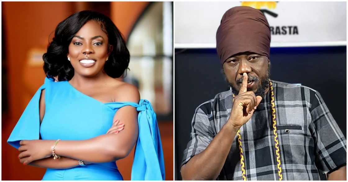 Nana Aba Anamoah (left) and Blakk Rasta (right) in photos