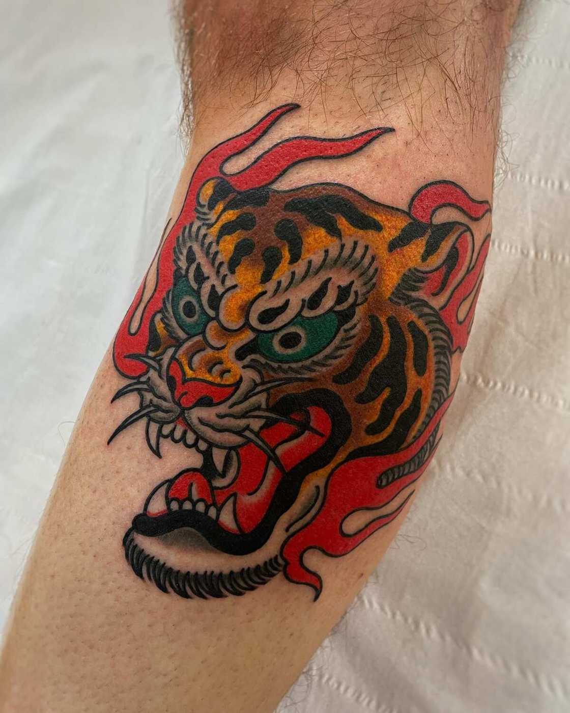 Japanese tiger tattoo